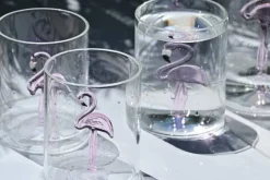 Hot Pamono Flamingo Glasses from Casarialto, Set of 4