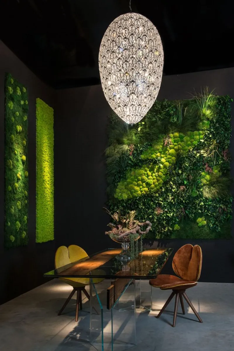 Clearance Pamono Flat Moss Stabilized Dehydrated Vegetable Wall with Pole Moss from VGnewtrend
