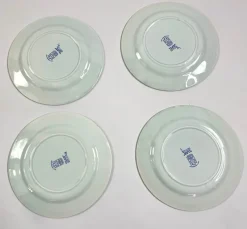 Pamono Flat Plates in Fine Earthenware by Gien, 2001, Set of 10><noscript><img width=