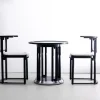 Pamono Fledermaus Table and Chairs by Josef Hoffmann for Wittmann, 1980s> Dining Tables & Sets
