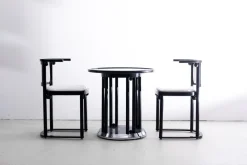 Pamono Fledermaus Table and Chairs by Josef Hoffmann for Wittmann, 1980s> Dining Tables & Sets