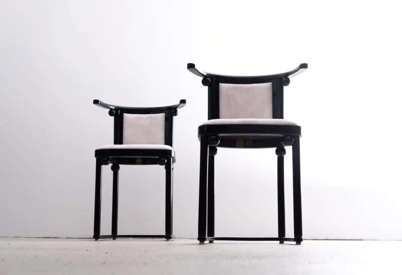 Pamono Fledermaus Table and Chairs by Josef Hoffmann for Wittmann, 1980s> Dining Tables & Sets