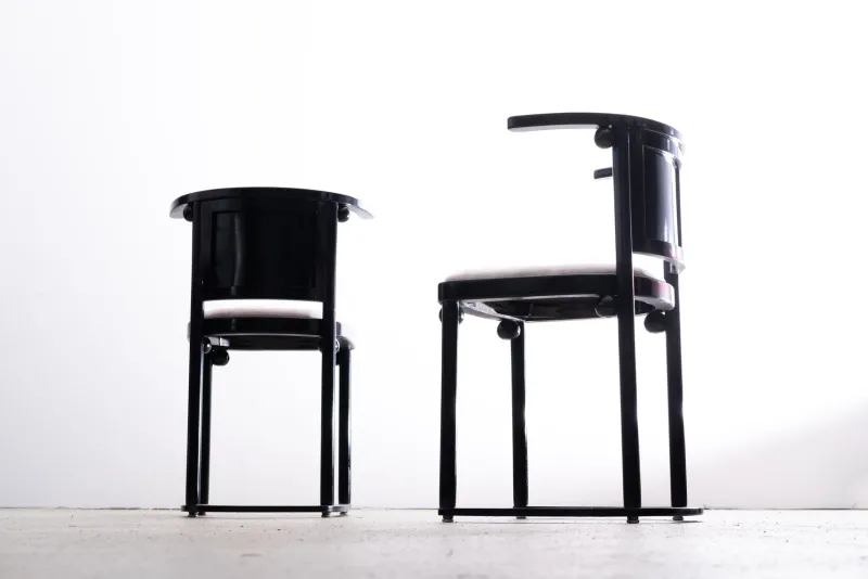 Pamono Fledermaus Table and Chairs by Josef Hoffmann for Wittmann, 1980s> Dining Tables & Sets