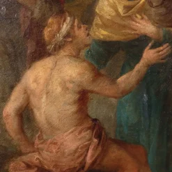 Clearance Pamono Flemish School Artist, Healing Scene, 1600s, Oil on Copper, Framed
