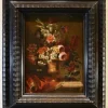 Pamono Flemish School Artist, Still Life with Flowers, 17th Century, Oil on Panel, Framed> Old Masters