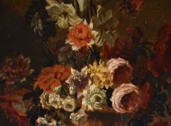 Pamono Flemish School Artist, Still Life with Flowers, 17th Century, Oil on Panel, Framed><noscript><img width=