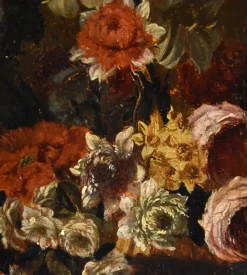 Pamono Flemish School Artist, Still Life with Flowers, 17th Century, Oil on Panel, Framed><noscript><img width=