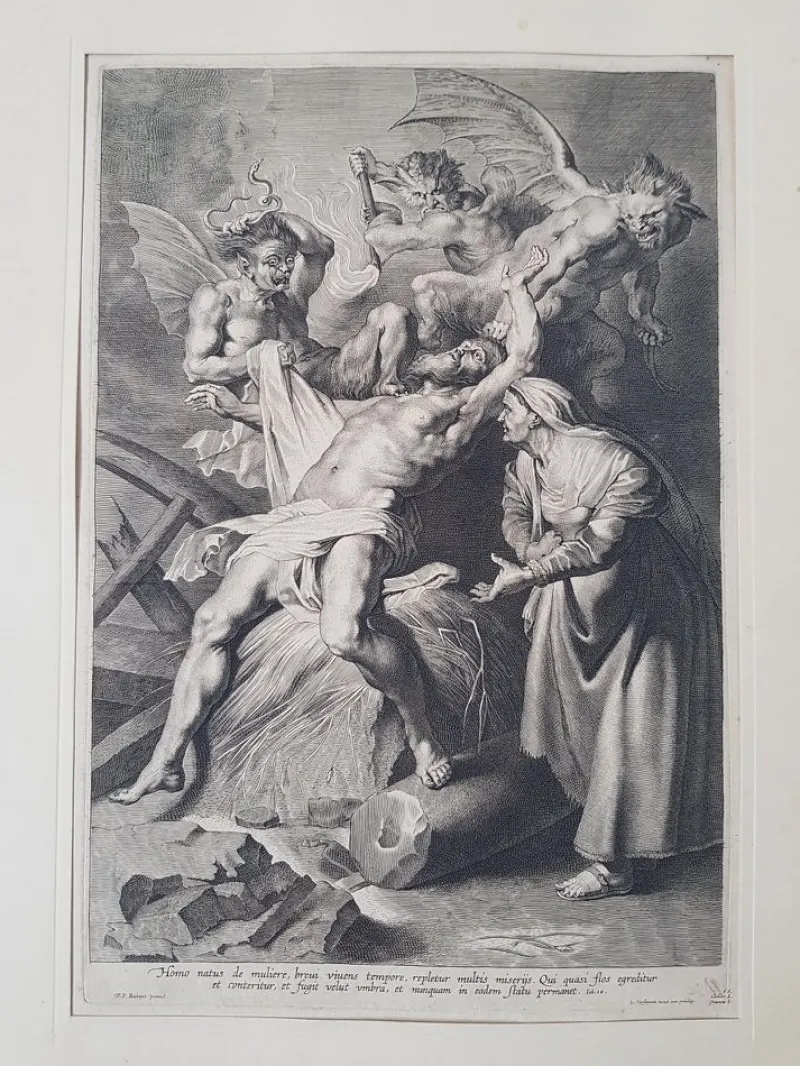 Pamono Flemish School Engraving by Lucas Vorsterman, 1622> Old Masters