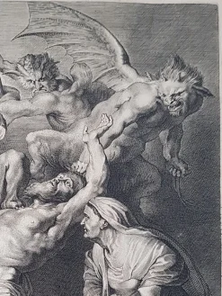Pamono Flemish School Engraving by Lucas Vorsterman, 1622><noscript><img width=