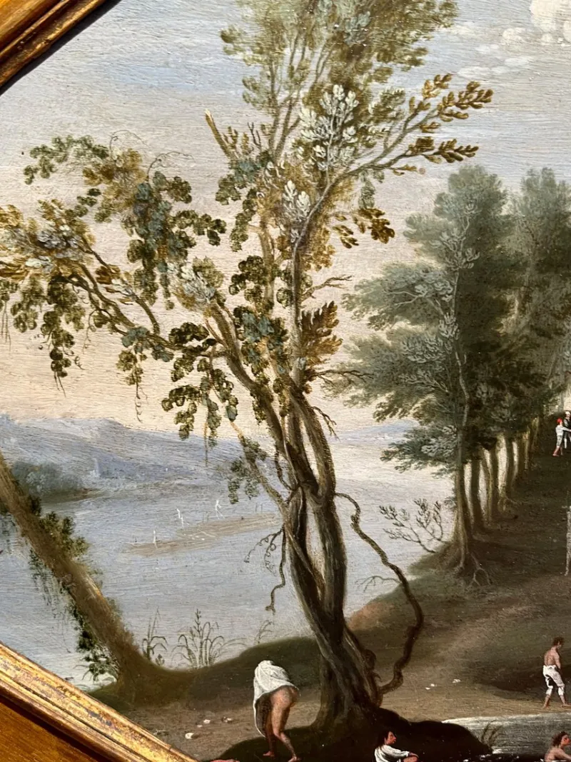 Discount Pamono Flemish School, Riverscape, Oil on Panel, Late 16th-Early 17th Century, Framed