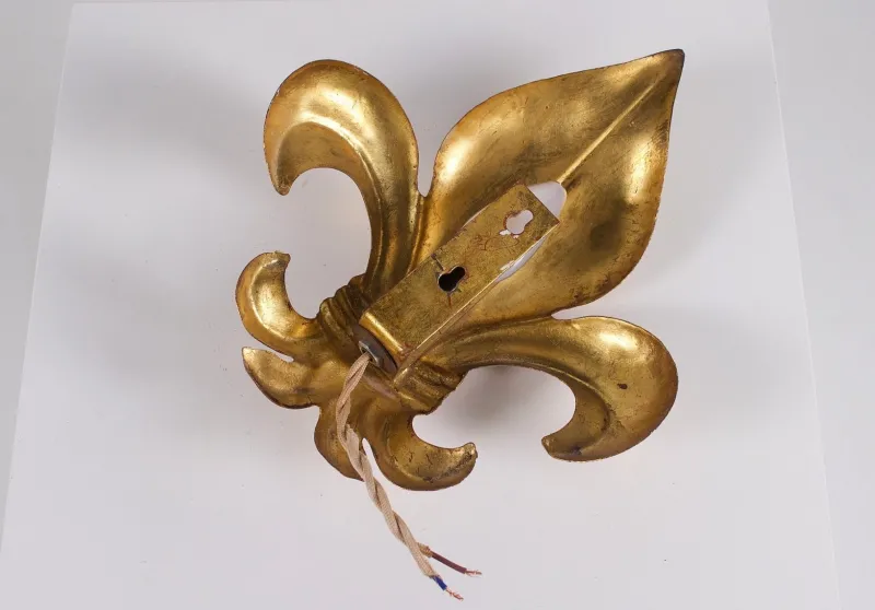 Pamono Fleur-De-Lys Wall Lights, 1970s, Set of 2