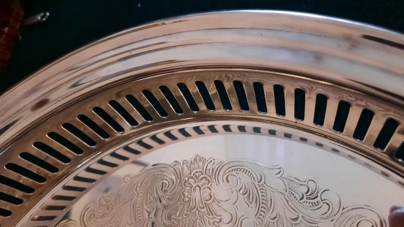 Pamono Fleuron Tray from Christofle> Trays