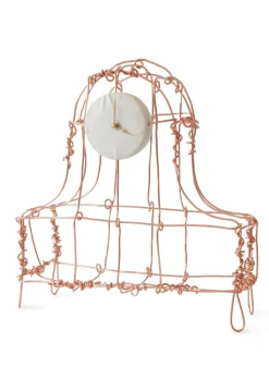 Pamono Floating Frames Copper Mantel Clock by Kiki Van Eijk & Joost Van Bleiswijk The Exceptional> Clocks