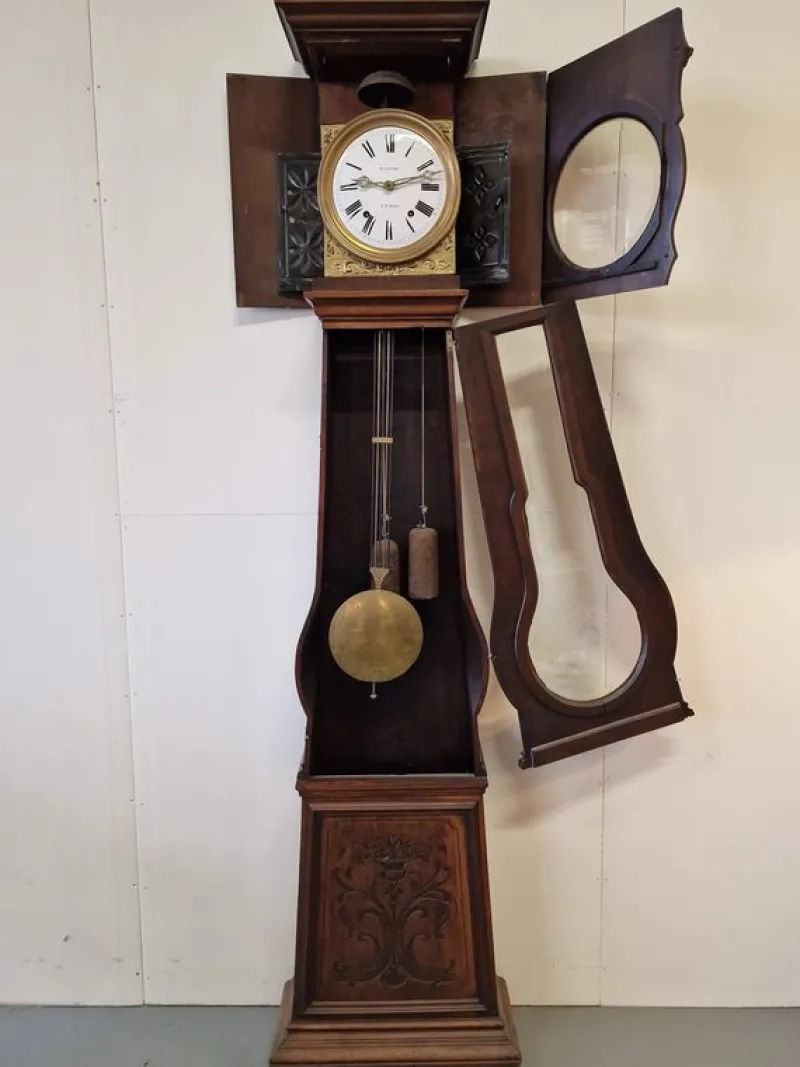 Pamono Floor Clock in Walnut> Clocks