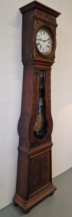 Pamono Floor Clock in Walnut><noscript><img width=
