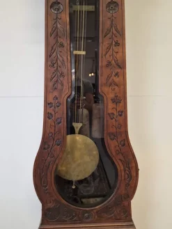 Pamono Floor Clock in Walnut><noscript><img width=