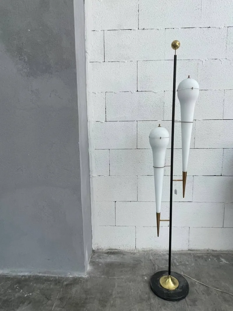 Pamono Floor Lamp attributed to Angel Lelii, 1960s> Floor Lamps