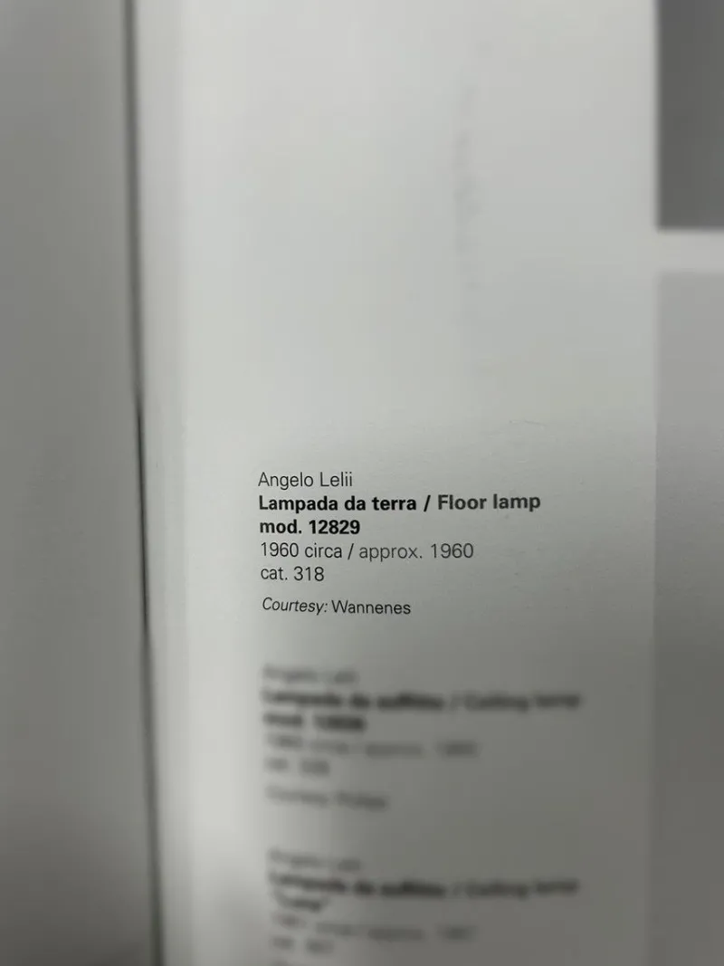 Pamono Floor Lamp attributed to Angel Lelii, 1960s> Floor Lamps