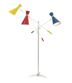Pamono Floor Lamp in Brass><noscript><img width=