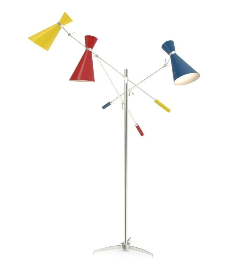 Pamono Floor Lamp in Brass> Floor Lamps
