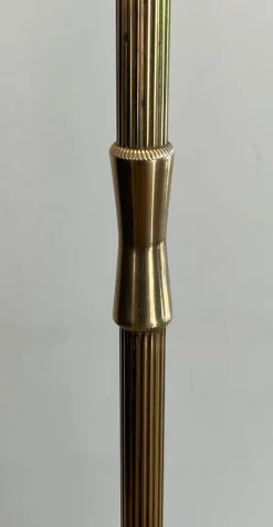 Pamono Floor Lamp in Brass and Tripod Base with Claw Feet from Maison Jansen><noscript><img width=