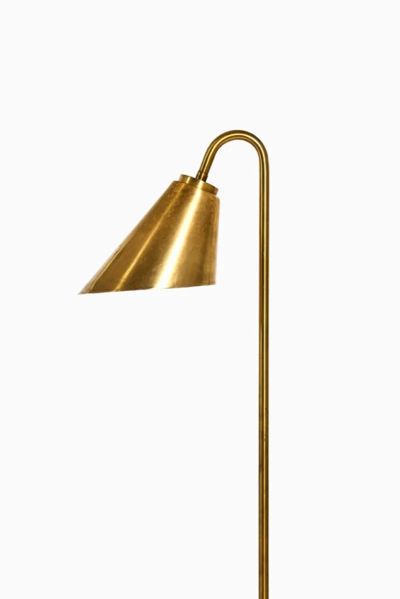 Pamono Floor Lamp in Brass attributed to Frits Schlegel and Vilhelm Lauritzen, 1940s> Floor Lamps