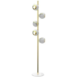 Pamono Floor Lamp in Brass with Gold Details> Floor Lamps