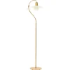 Pamono Floor Lamp in Bronze and Brass with Glass Shades attributed to Poul Henningsen, 1940s> Ceiling Lights
