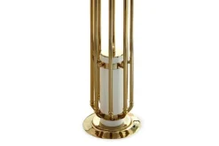 Sale Pamono Floor Lamp in Gold and Brass