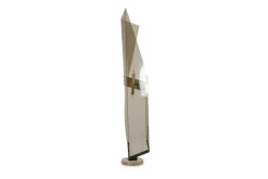 Pamono Floor Lamp in Smoked Folded Acrylic Glass by Giuseppe Calonaci, 1970s><noscript><img width=