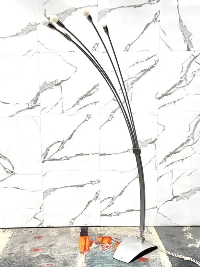 Pamono Floor Lamp in Steel by Goffredo Reggiani for Reggiani, 1970> Floor Lamps