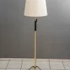 Pamono Floor Lamp with Fabric Shade by Rupert Nikoll, Vienna, Austria, 1950s> Floor Lamps