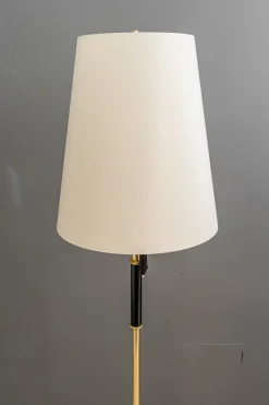 Pamono Floor Lamp with Fabric Shade by Rupert Nikoll, Vienna, Austria, 1950s> Floor Lamps