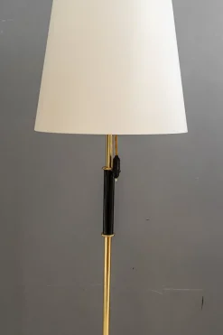 Pamono Floor Lamp with Fabric Shade by Rupert Nikoll, Vienna, Austria, 1950s><noscript><img width=