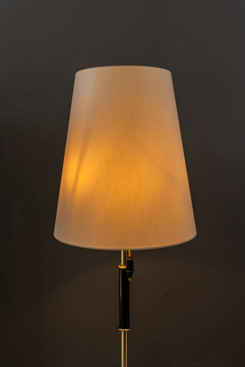 Pamono Floor Lamp with Fabric Shade by Rupert Nikoll, Vienna, Austria, 1950s> Floor Lamps