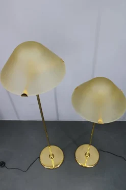 Pamono Floor Lamps in Brass Finish from VeArt,1980s, Set of 2