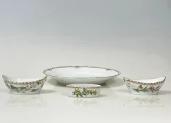 Pamono Flora Danica Porcelain Set by Bing & Grøndahl, Denmark, 1920s, Set of 4><noscript><img width=