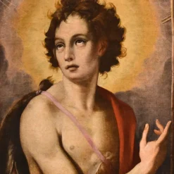 Online Pamono Florentine School Artist, St. John the Baptist, 1500-1600, Oil on Canvas