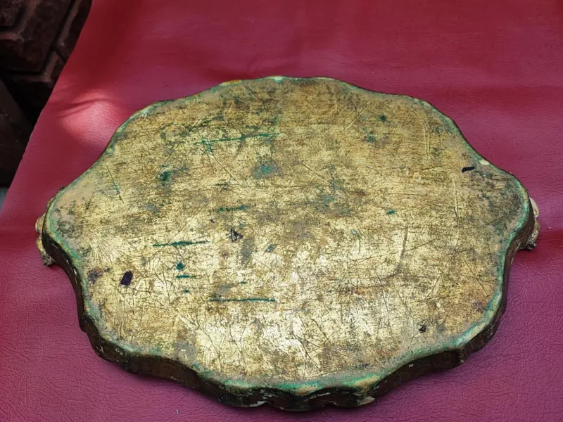 Pamono Florentine Wooden Tray, 1970s> Trays