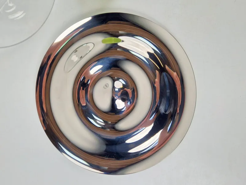 Discount Pamono Flow Glass Dome by Gijs Bakker for Royal VKB RVS, 2000