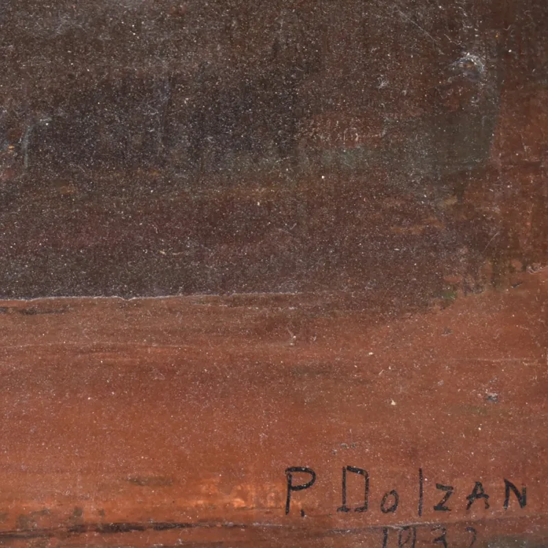 Online Pamono Flower Painting by Dolzan Primo, 1933