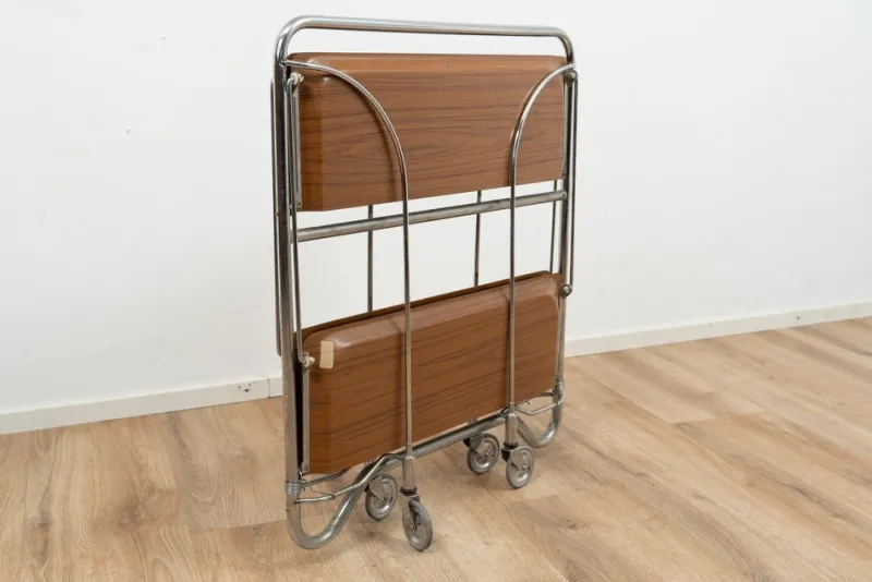 Pamono Foldable Serving Trolley by Bremshey & Co., 1960s> Serving Bar Carts & Trolleys