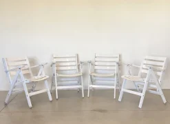 Pamono Folding Armchairs by Reguitti, 1980s, Set of 4