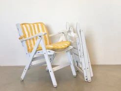 Pamono Folding Armchairs by Reguitti, 1980s, Set of 4