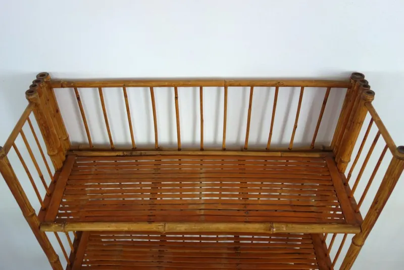 Pamono Folding Bamboo Shelf, 1950s> Shelves & Wall Units