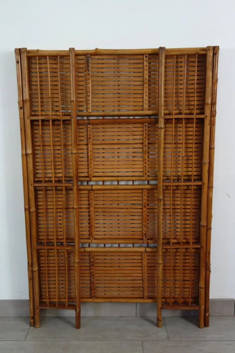 Pamono Folding Bamboo Shelf, 1950s> Shelves & Wall Units