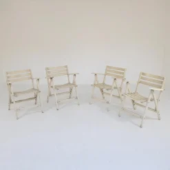 Pamono Folding Chairs by Fratelli Reguitti, 1960s, Set of 4><noscript><img width=