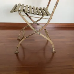 Best Pamono Folding Garden Chair by Francillon Et Cie s.a. Lausanne, 1890s