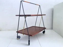 Online Pamono Folding Serving Trolley in Teak from Ilse Möbel, 1960s
