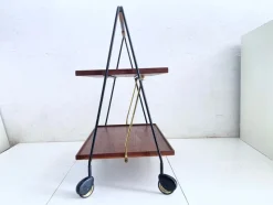 Online Pamono Folding Serving Trolley in Teak from Ilse Möbel, 1960s